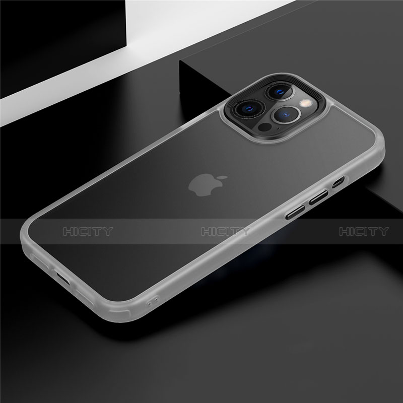 Custodia Silicone e Plastica Opaca Cover N01 per Apple iPhone 12 Pro Bianco