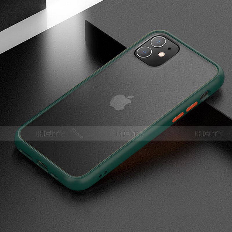 Custodia Silicone e Plastica Opaca Cover per Apple iPhone 11 Verde