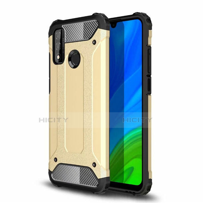 Custodia Silicone e Plastica Opaca Cover per Huawei P Smart (2020) Oro