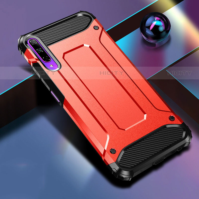 Custodia Silicone e Plastica Opaca Cover per Huawei Y9s Rosso
