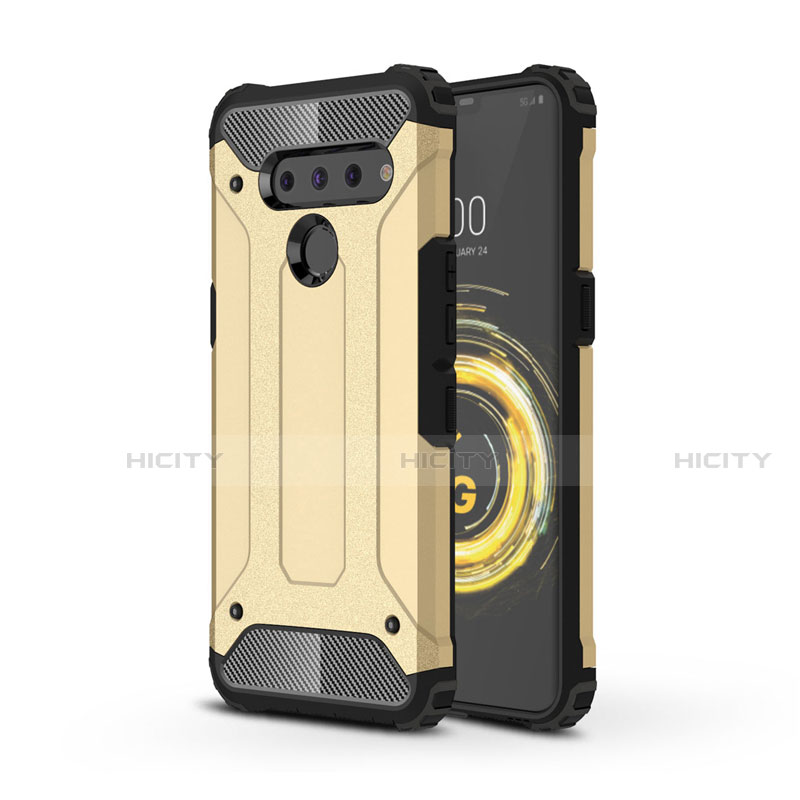 Custodia Silicone e Plastica Opaca Cover per LG V50 ThinQ 5G