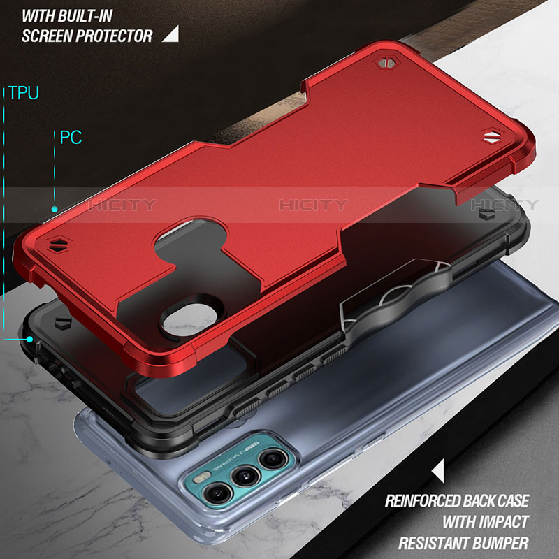 Custodia Silicone e Plastica Opaca Cover per Motorola Moto G40 Fusion