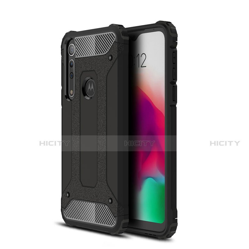 Custodia Silicone e Plastica Opaca Cover per Motorola Moto G8 Play Nero