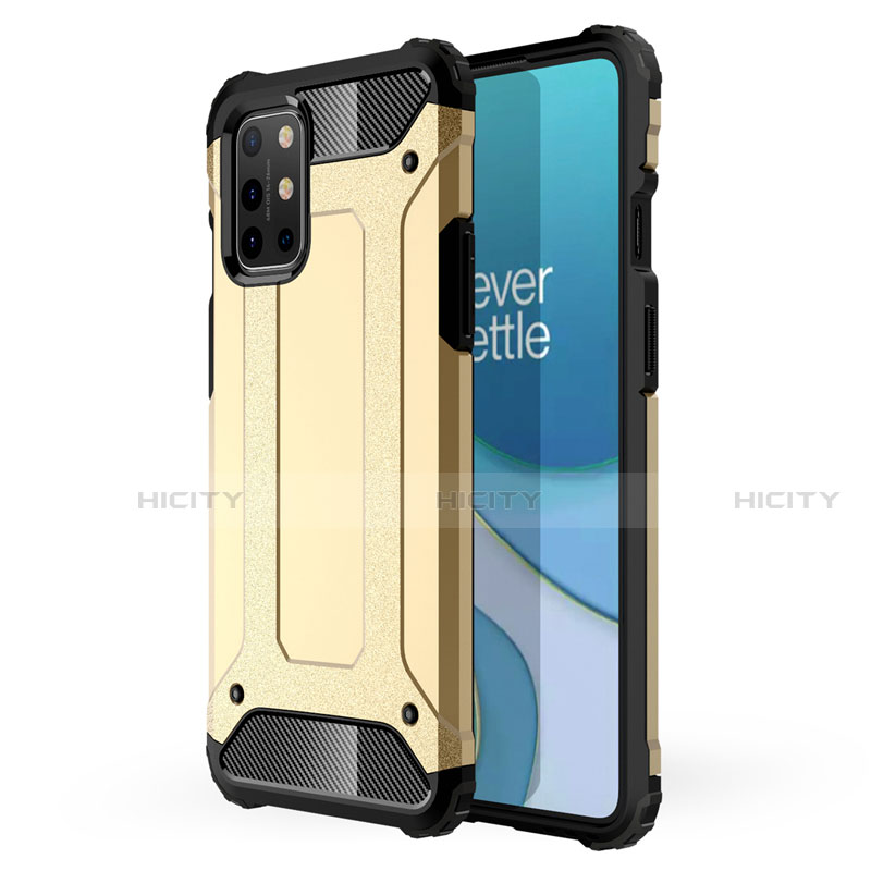 Custodia Silicone e Plastica Opaca Cover per OnePlus 8T 5G Oro