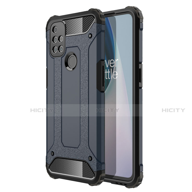 Custodia Silicone e Plastica Opaca Cover per OnePlus Nord N10 5G Blu