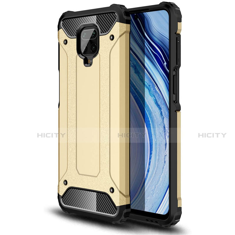 Custodia Silicone e Plastica Opaca Cover per Xiaomi Poco M2 Pro Oro
