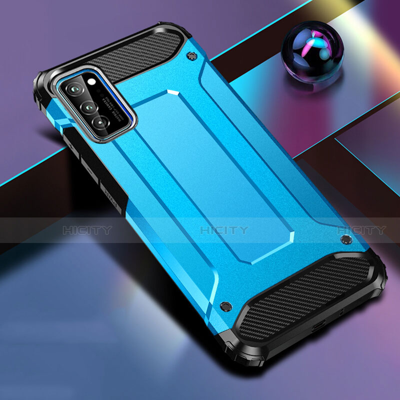 Custodia Silicone e Plastica Opaca Cover R01 per Huawei Honor V30 5G Cielo Blu