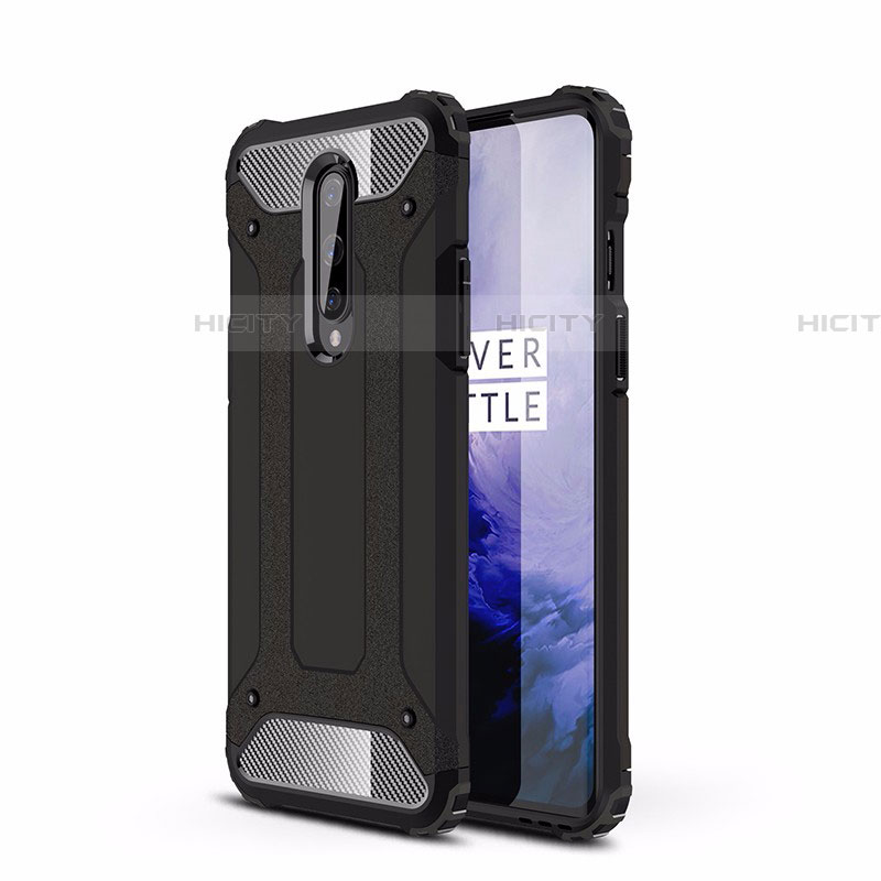 Custodia Silicone e Plastica Opaca Cover R01 per OnePlus 8 Nero