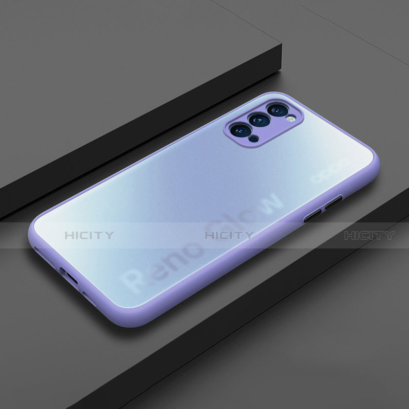 Custodia Silicone e Plastica Opaca Cover R01 per Oppo Reno4 Pro 5G Bianco