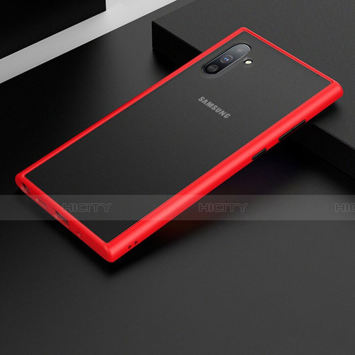 Custodia Silicone e Plastica Opaca Cover R01 per Samsung Galaxy Note 10 5G Rosso