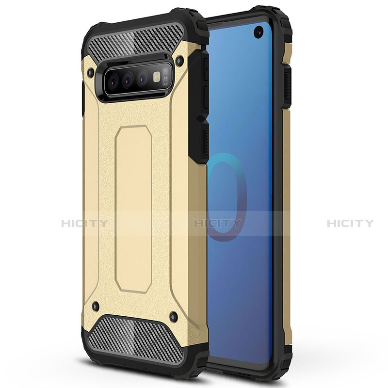 Custodia Silicone e Plastica Opaca Cover R01 per Samsung Galaxy S10 5G Oro