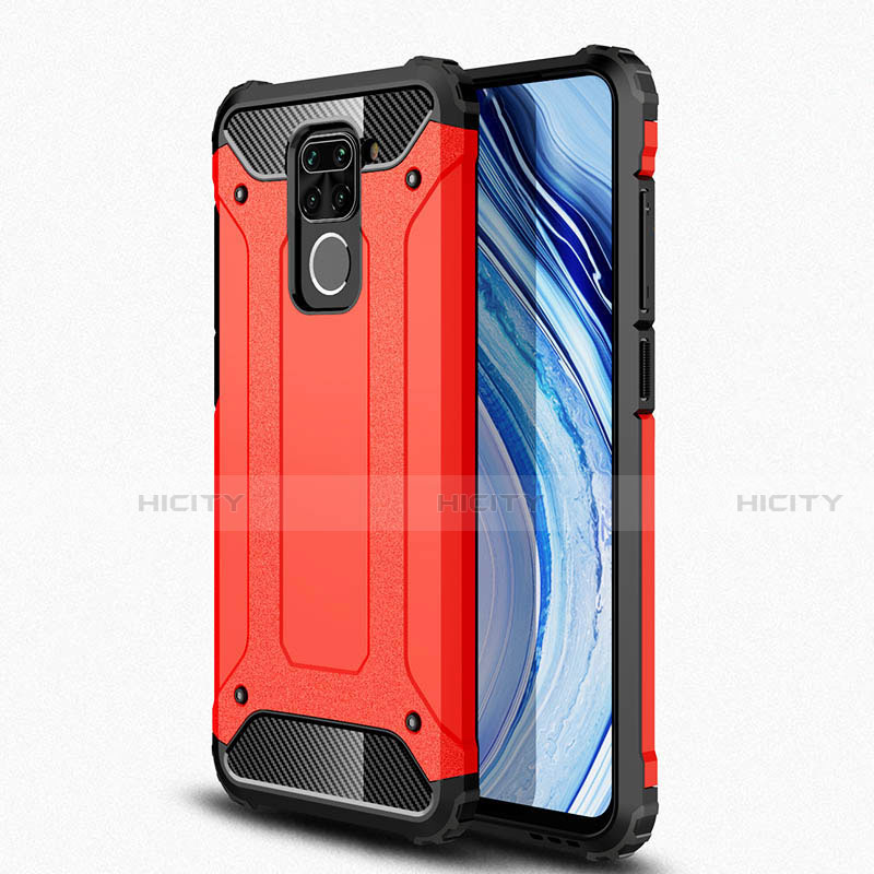 Custodia Silicone e Plastica Opaca Cover R01 per Xiaomi Redmi Note 9 Rosso