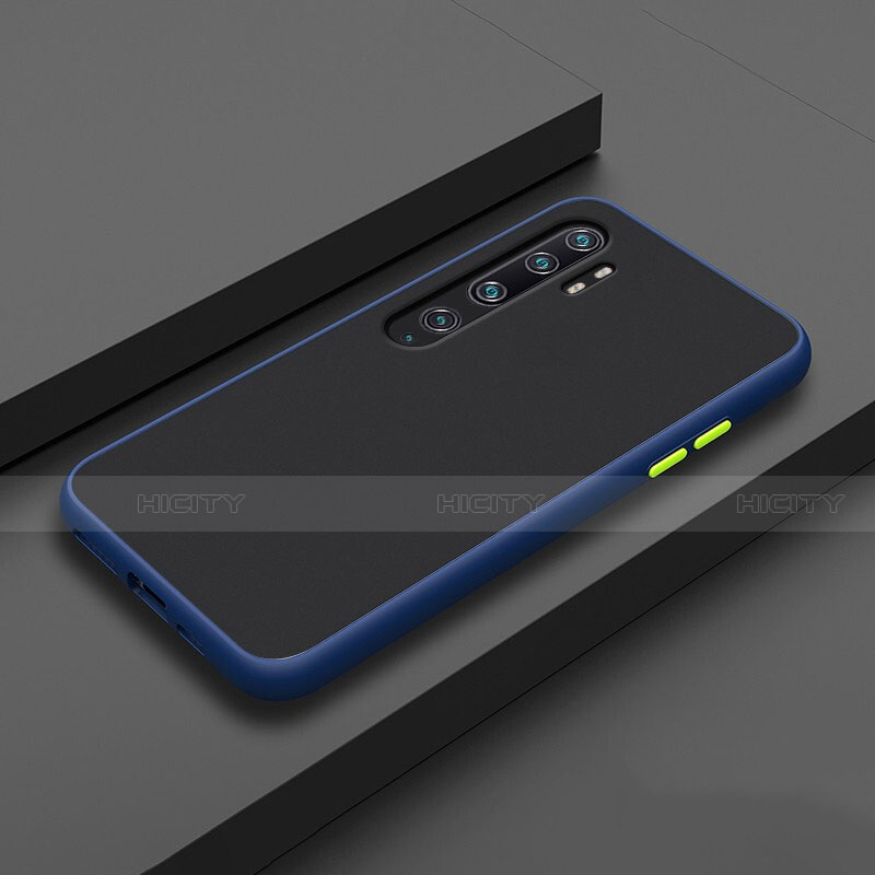 Custodia Silicone e Plastica Opaca Cover R02 per Xiaomi Mi Note 10 Pro Blu