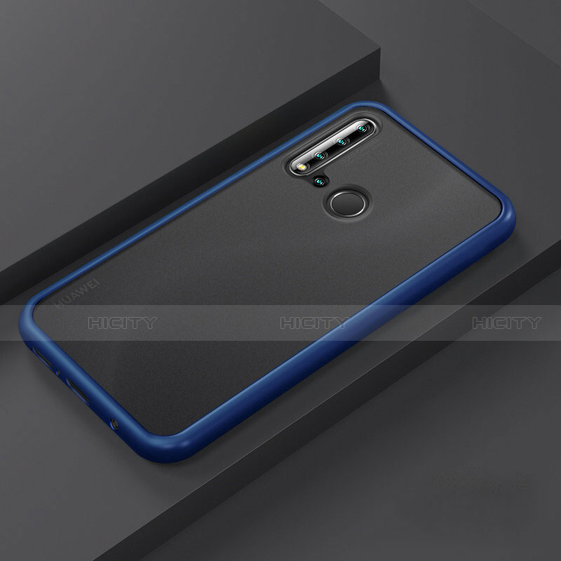 Custodia Silicone e Plastica Opaca Cover R03 per Huawei Nova 5i Blu