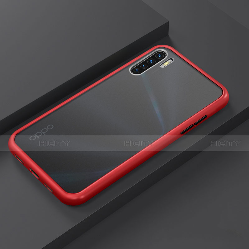 Custodia Silicone e Plastica Opaca Cover R03 per Oppo A91 Rosso