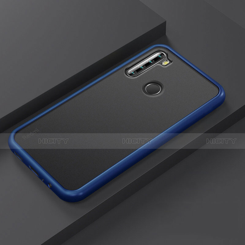 Custodia Silicone e Plastica Opaca Cover R03 per Xiaomi Redmi Note 8 (2021) Blu