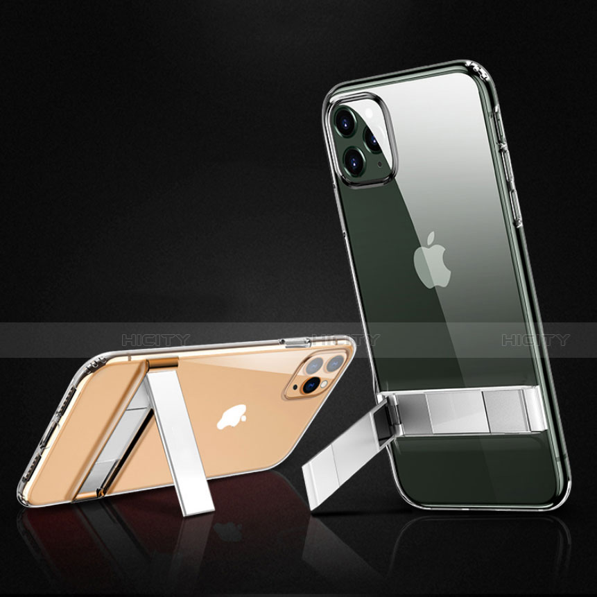 Custodia Silicone e Plastica Opaca Cover S01 per Apple iPhone 11 Pro Chiaro