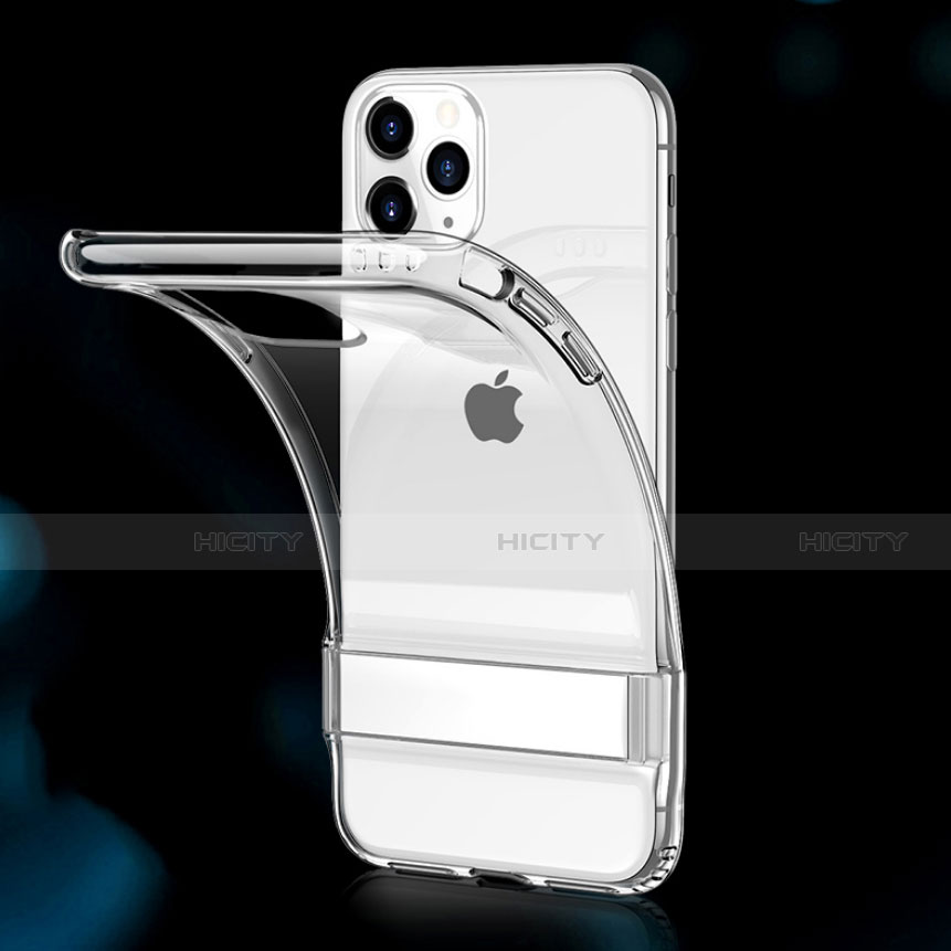 Custodia Silicone e Plastica Opaca Cover S01 per Apple iPhone 11 Pro Chiaro