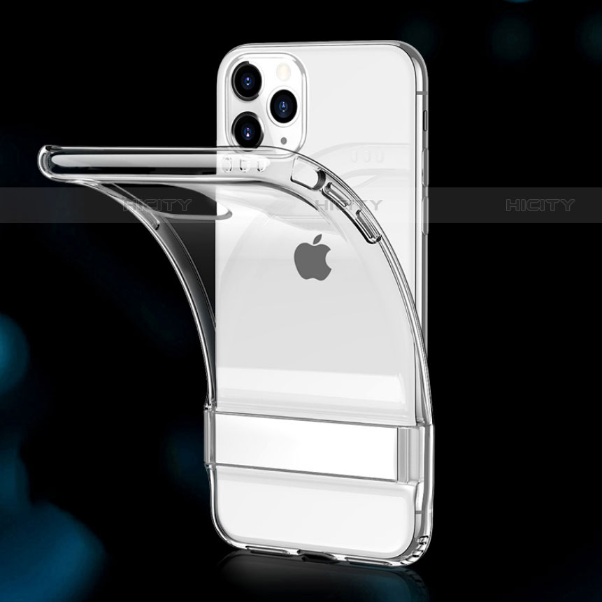 Custodia Silicone e Plastica Opaca Cover S01 per Apple iPhone 11 Pro Max Chiaro