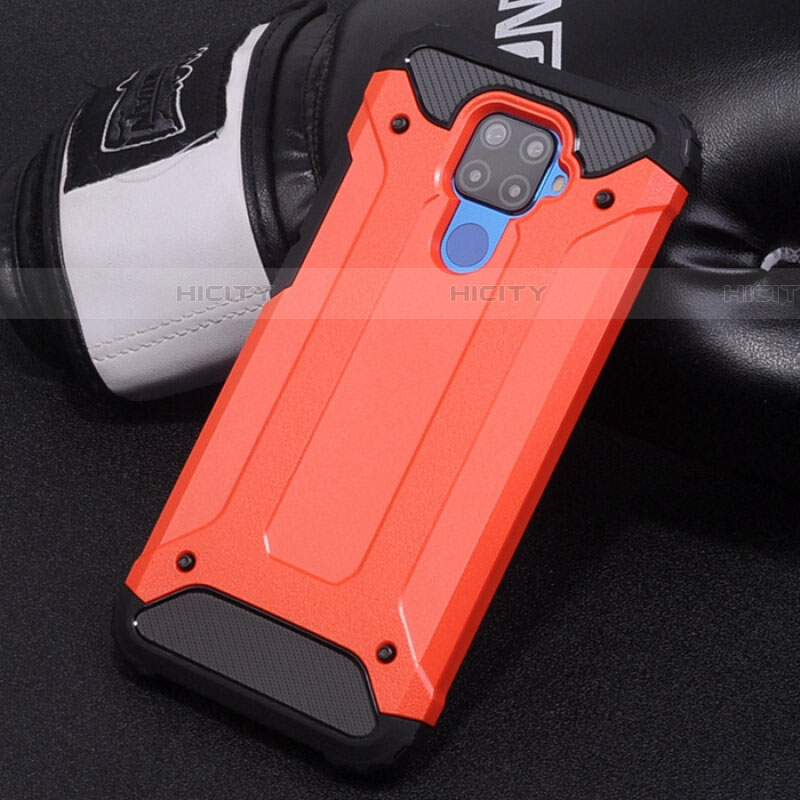 Custodia Silicone e Plastica Opaca Cover U01 per Huawei Nova 5z Rosso