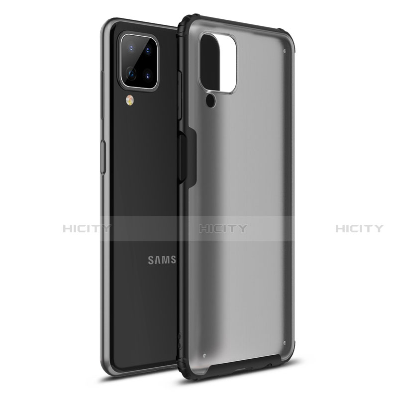 Custodia Silicone e Plastica Opaca Cover U01 per Samsung Galaxy A12 Nero