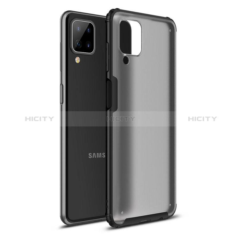 Custodia Silicone e Plastica Opaca Cover U01 per Samsung Galaxy M12 Nero