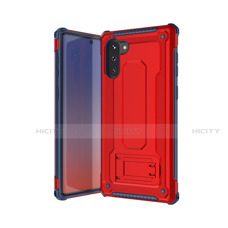 Custodia Silicone e Plastica Opaca Cover U01 per Samsung Galaxy Note 10 5G Rosso