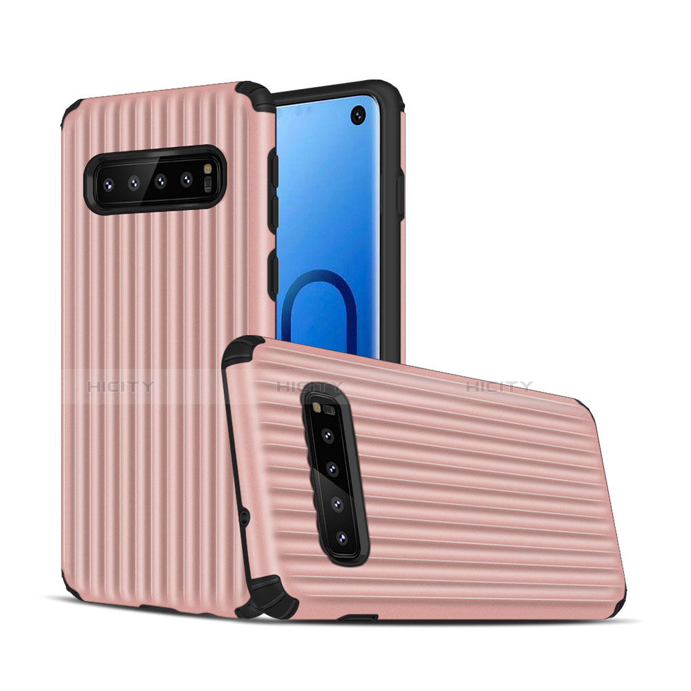 Custodia Silicone e Plastica Opaca Cover U01 per Samsung Galaxy S10