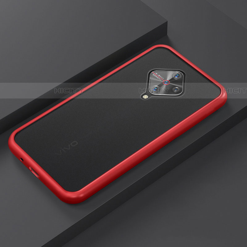 Custodia Silicone e Plastica Opaca Cover U01 per Vivo S1 Pro Rosso