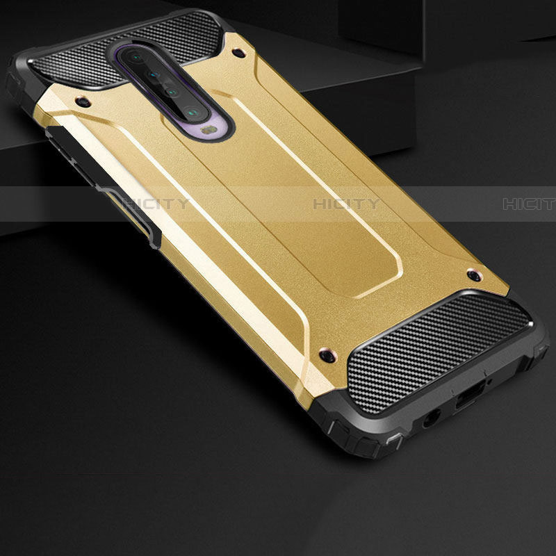 Custodia Silicone e Plastica Opaca Cover U01 per Xiaomi Redmi K30 5G Oro