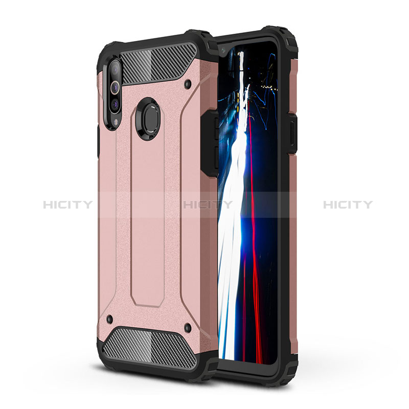 Custodia Silicone e Plastica Opaca Cover WL1 per Samsung Galaxy A20s Oro Rosa