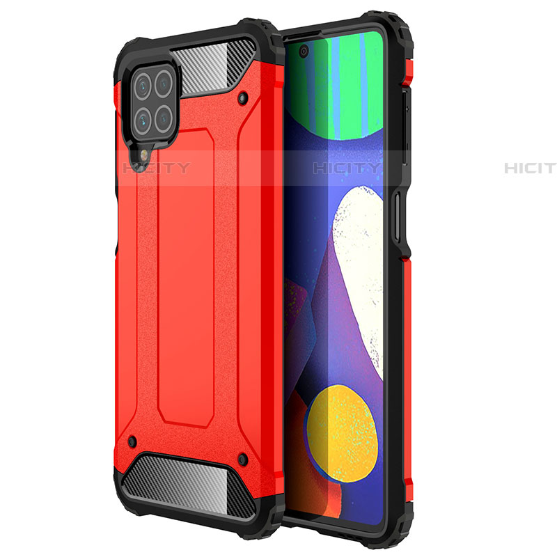 Custodia Silicone e Plastica Opaca Cover WL1 per Samsung Galaxy F62 5G Rosso