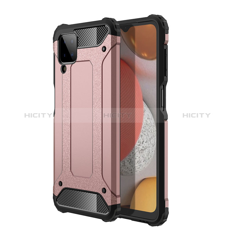 Custodia Silicone e Plastica Opaca Cover WL1 per Samsung Galaxy M12 Oro Rosa