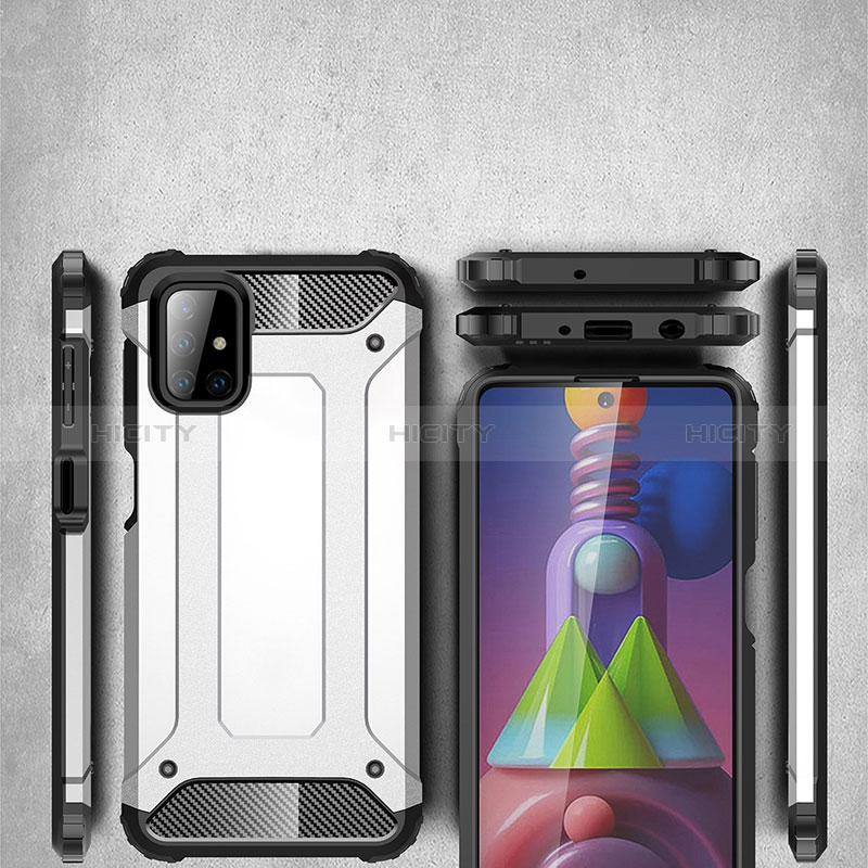 Custodia Silicone e Plastica Opaca Cover WL1 per Samsung Galaxy M51