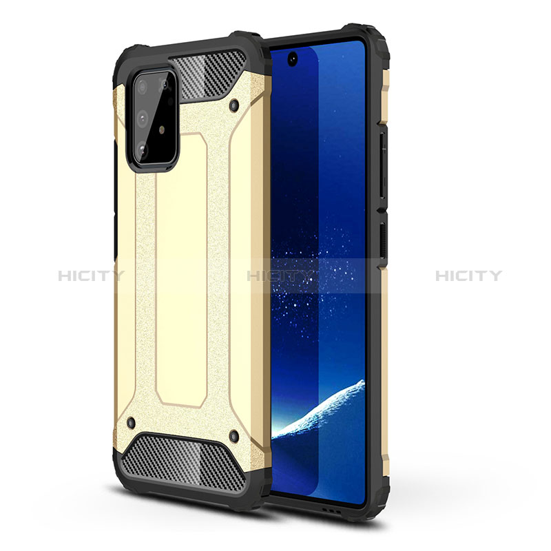 Custodia Silicone e Plastica Opaca Cover WL1 per Samsung Galaxy M80S Oro