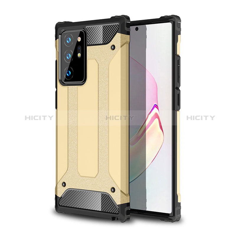 Custodia Silicone e Plastica Opaca Cover WL1 per Samsung Galaxy Note 20 Ultra 5G Oro