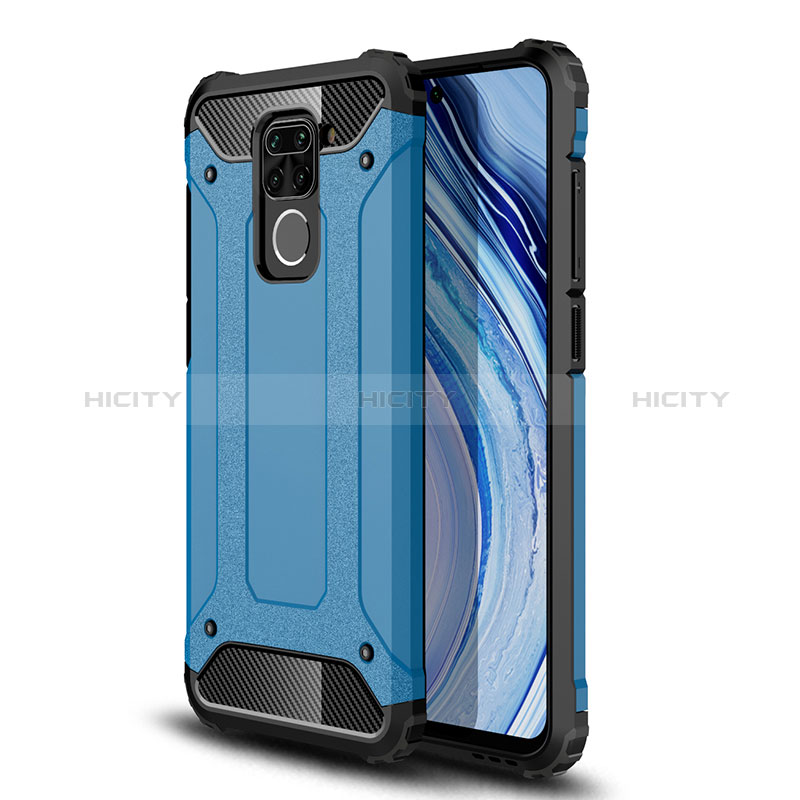 Custodia Silicone e Plastica Opaca Cover WL1 per Xiaomi Redmi Note 9 Blu