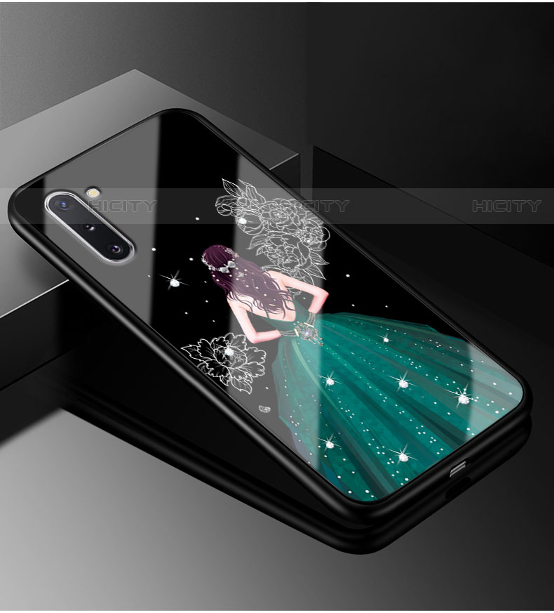 Custodia Silicone Gel Laterale Abito Ragazza Specchio Cover per Samsung Galaxy Note 10 Plus