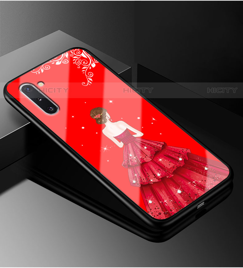 Custodia Silicone Gel Laterale Abito Ragazza Specchio Cover per Samsung Galaxy Note 10 Plus 5G