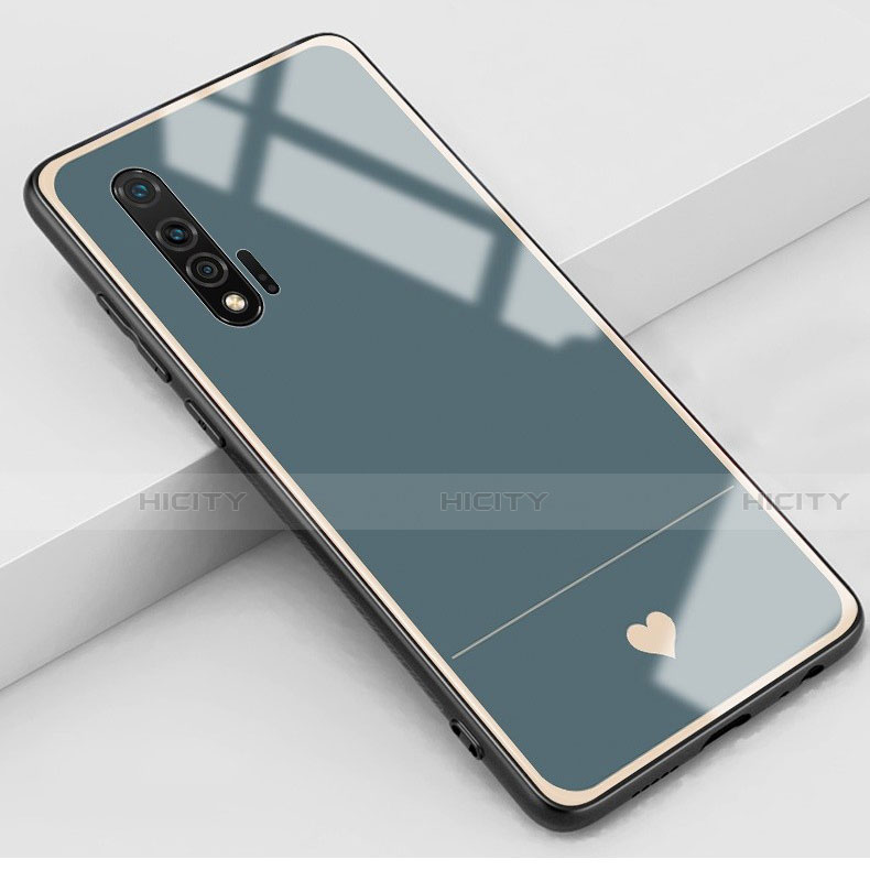 Custodia Silicone Gel Laterale Amore Cuore Specchio Cover per Huawei Nova 6