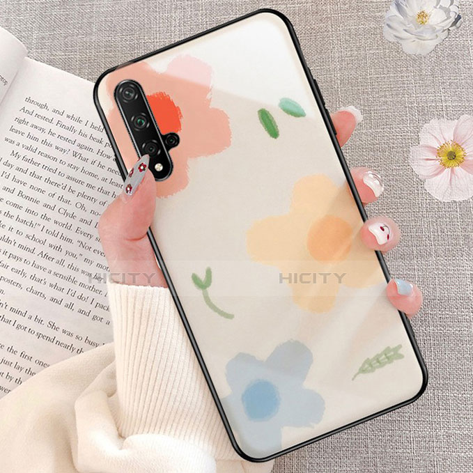 Custodia Silicone Gel Laterale Fantasia Modello Specchio Cover D01 per Huawei Honor 20