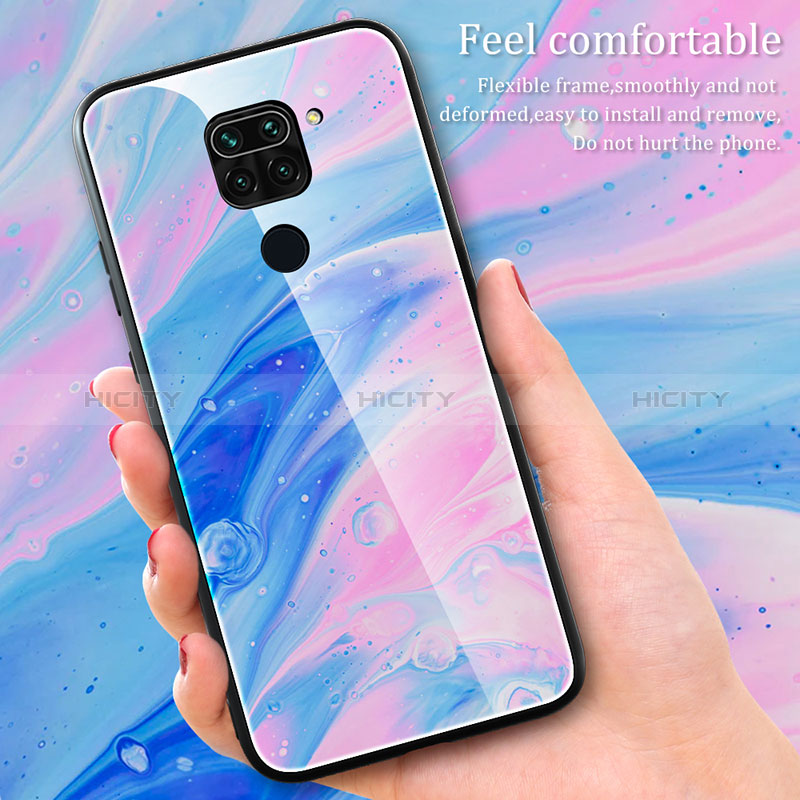 Custodia Silicone Gel Laterale Fantasia Modello Specchio Cover JM1 per Xiaomi Redmi Note 9