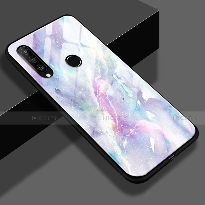 Custodia Silicone Gel Laterale Fantasia Modello Specchio Cover K01 per Huawei Nova 4e Colorato