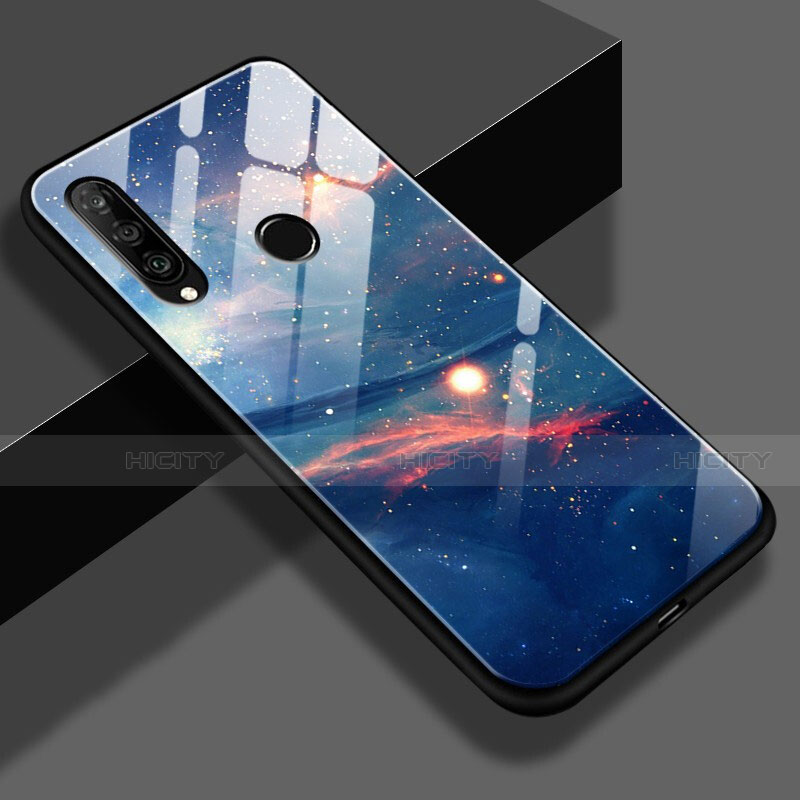 Custodia Silicone Gel Laterale Fantasia Modello Specchio Cover K01 per Huawei P30 Lite New Edition