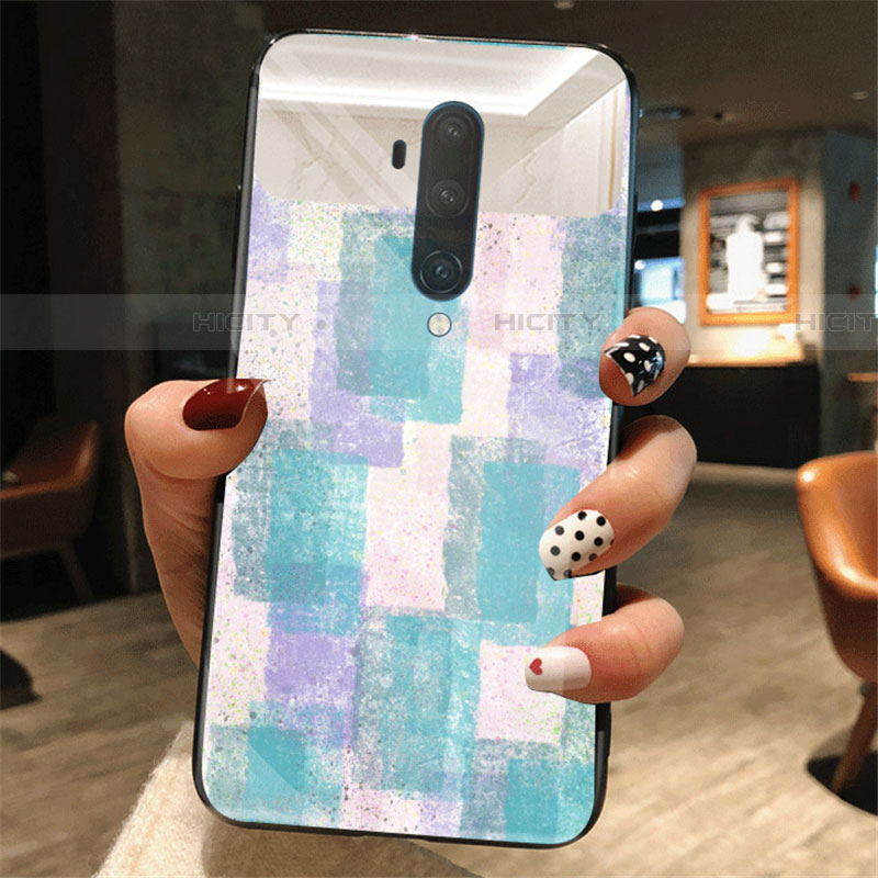 Custodia Silicone Gel Laterale Fantasia Modello Specchio Cover K01 per OnePlus 7T Pro