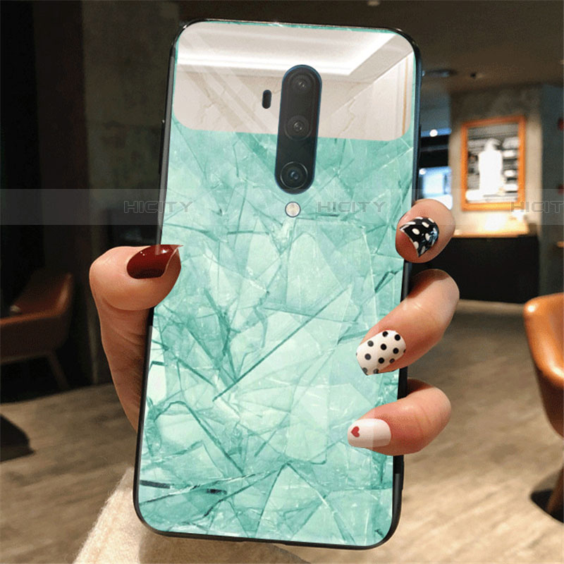 Custodia Silicone Gel Laterale Fantasia Modello Specchio Cover K01 per OnePlus 7T Pro