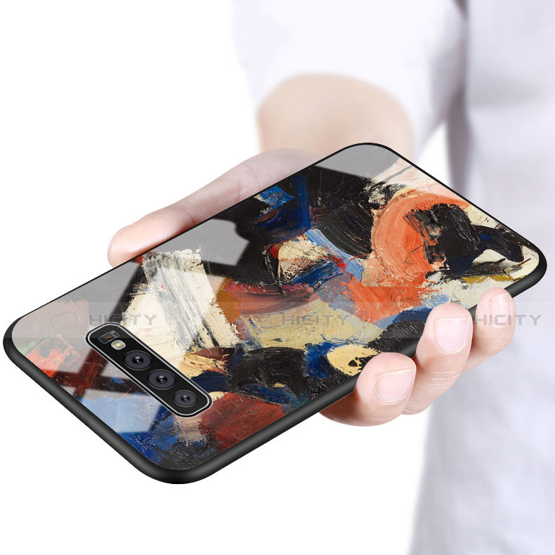 Custodia Silicone Gel Laterale Fantasia Modello Specchio Cover K03 per Samsung Galaxy S10 5G