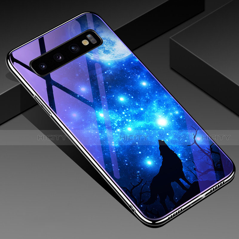 Custodia Silicone Gel Laterale Fantasia Modello Specchio Cover K05 per Samsung Galaxy S10