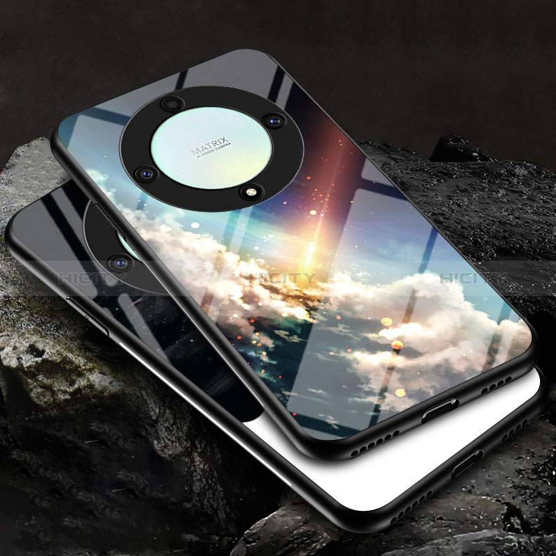 Custodia Silicone Gel Laterale Fantasia Modello Specchio Cover LS1 per Huawei Honor Magic5 Lite 5G