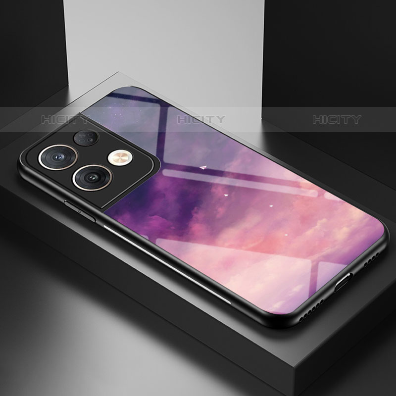 Custodia Silicone Gel Laterale Fantasia Modello Specchio Cover LS1 per Oppo Reno8 Pro 5G